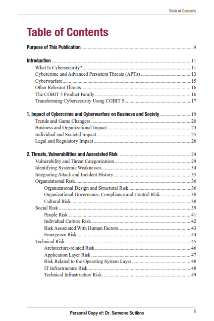Transforming Cybersecurity Using COBIT 5 preview page 1