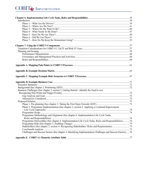 COBIT 5 - Implementation preview page 2