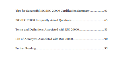 ISO/IEC 20000 Certification and Implementation Guide preview page 4