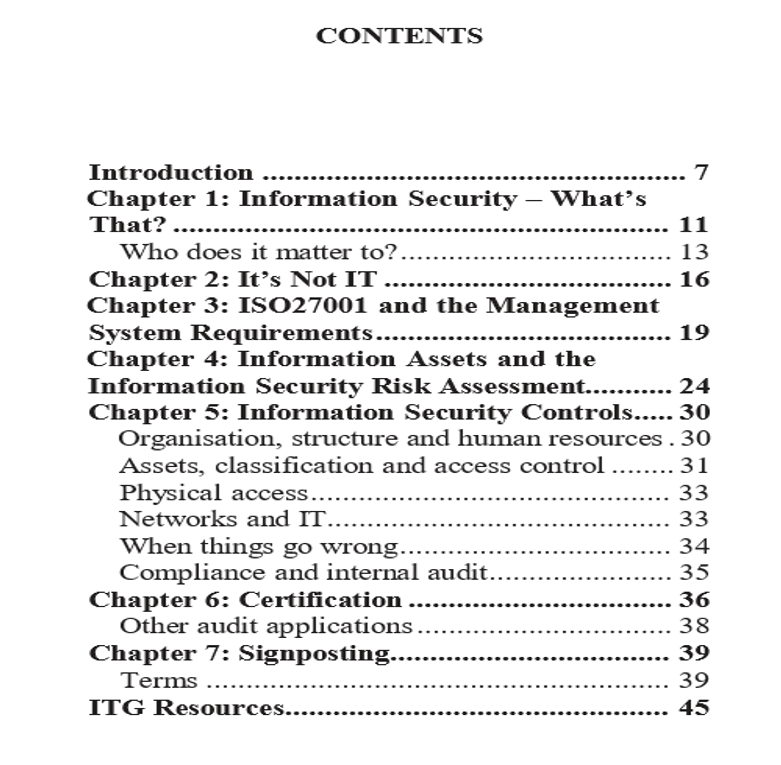 An Introduction to Information Security and ISO 27001 preview page 1