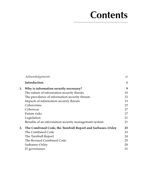 IT Governance: A Manager's Guide to Data Security and ISO 27001 / ISO 27002 preview page 1