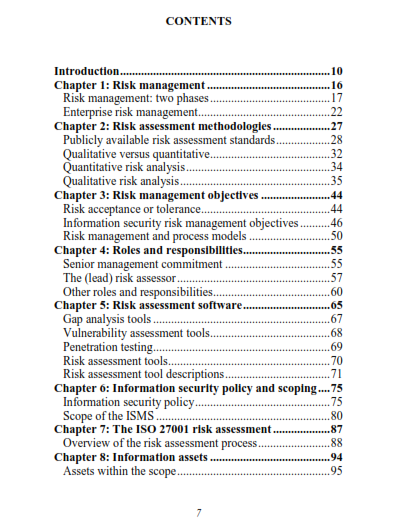 Information Security Risk Management for ISO 27001/ ISO27002 preview page 1