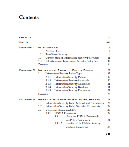 Information Security Policies, Procedures, and Standards preview page 1