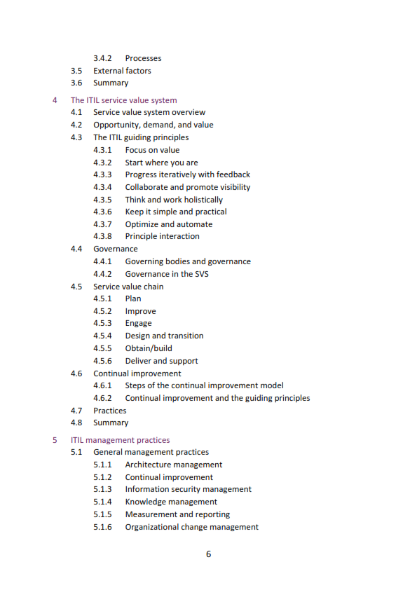 ITIL Foundation 4 Edition preview page 2