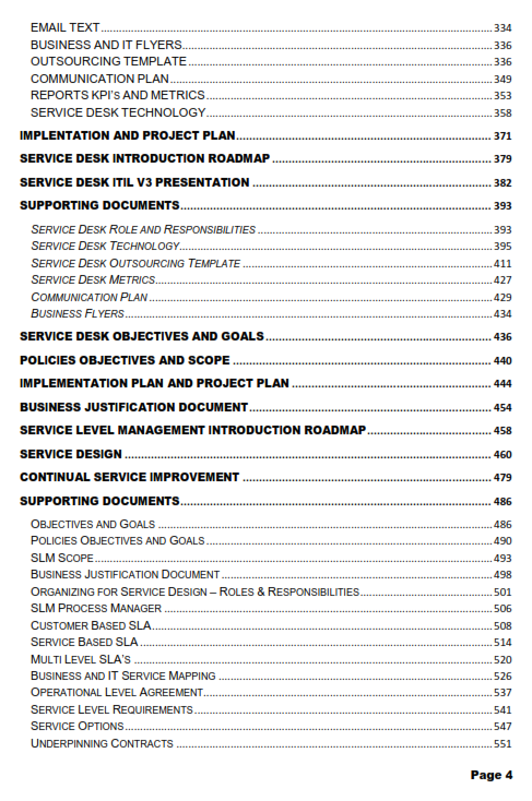 ServiceDesk Management Best Practice Handbook preview page 4