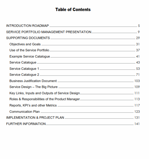 IT Services Portfolio Management Best Practice Handbook preview page 1