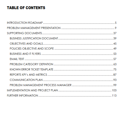 Problem Management Best Practice Handbook preview page 1