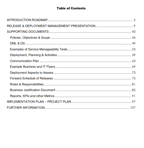 Release and Deployment Management Best Practice Handbook preview page 1