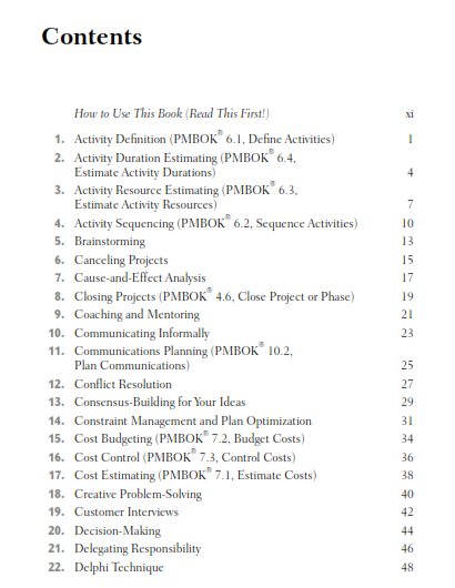 The Project Management Toolkit preview page 1