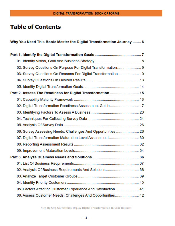 Digital Transformation E-book preview page 1