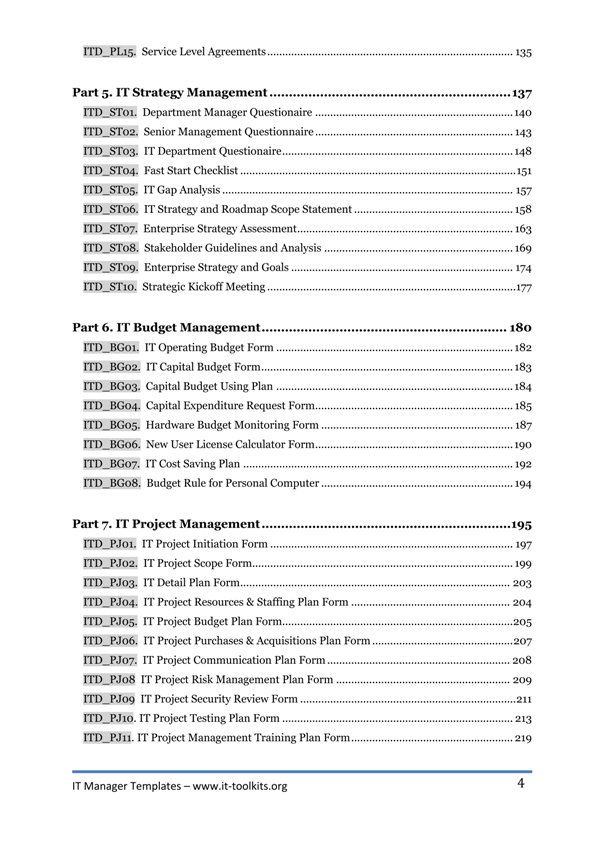 IT Manager Templates E-book preview page 3