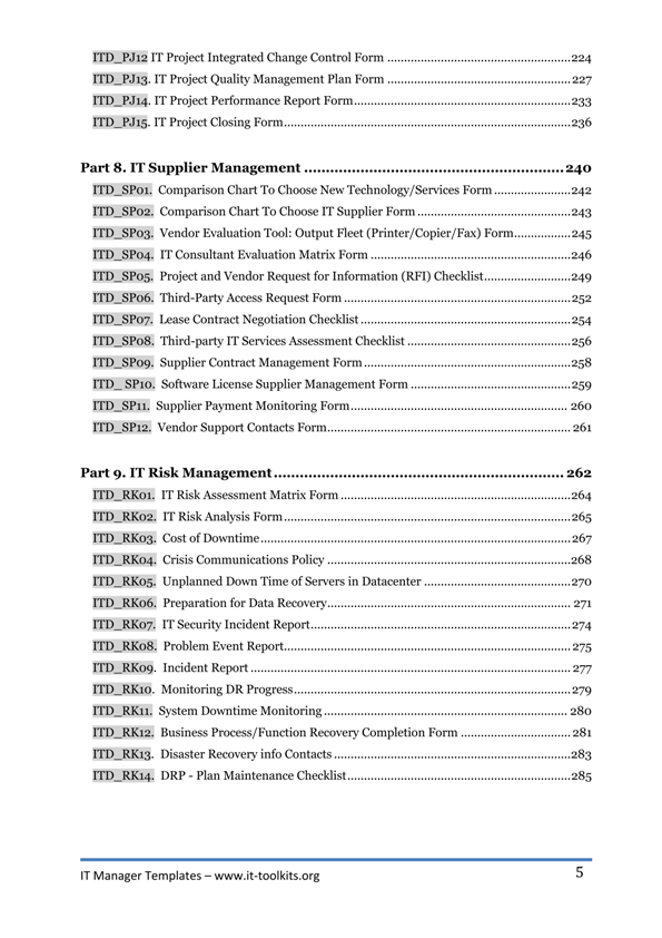 IT Manager Templates E-book preview page 4