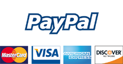 PayPal and supported secure card payment methods