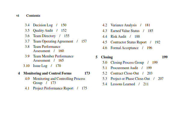 Project Manager Forms & Templates E-book preview page 2
